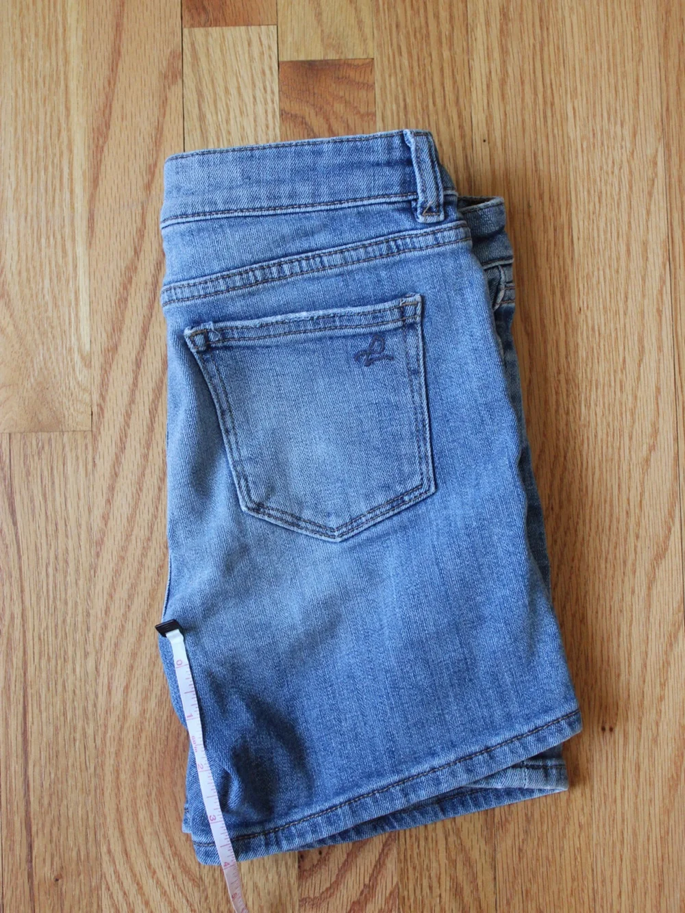 DL1961 Girls Piper Distressed Denim Shorts - Light Blue